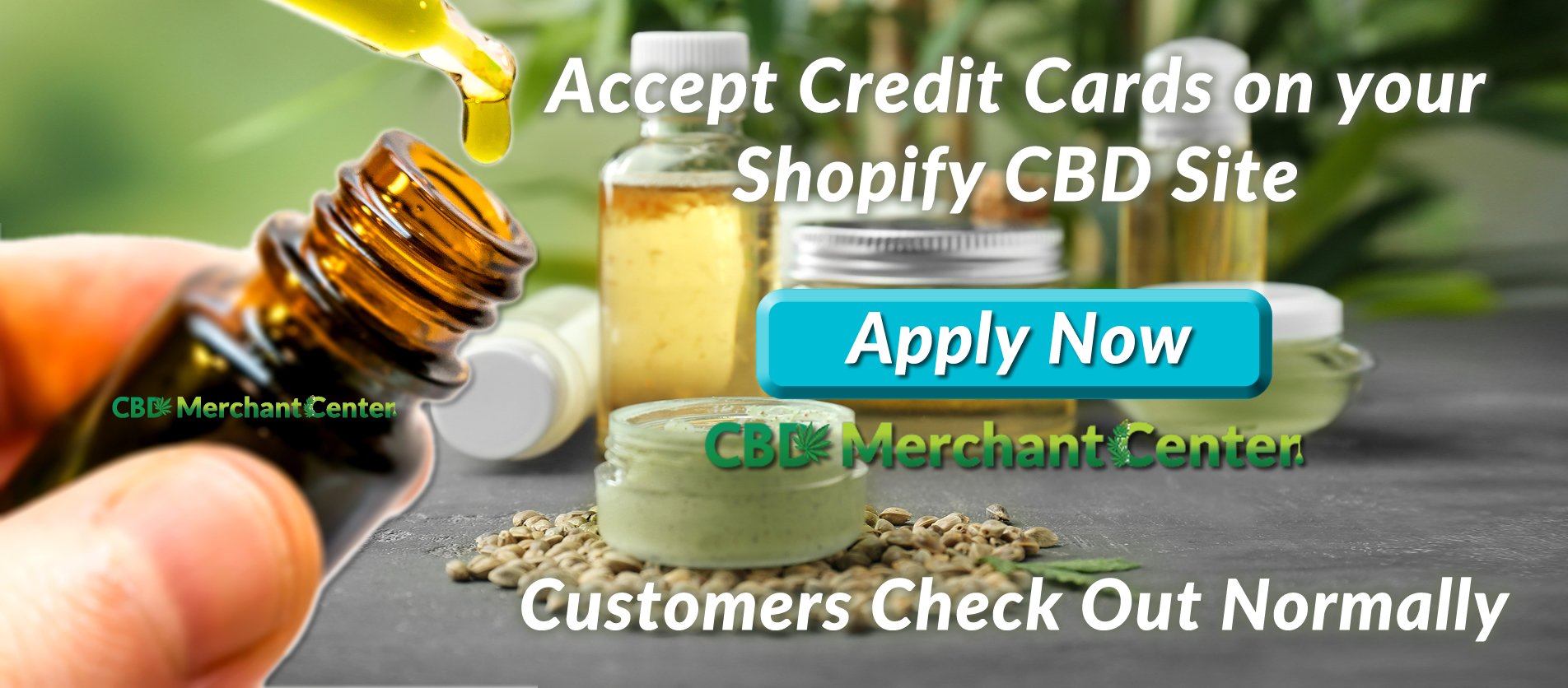 CBD Shopify Merchants accept all major credit cards